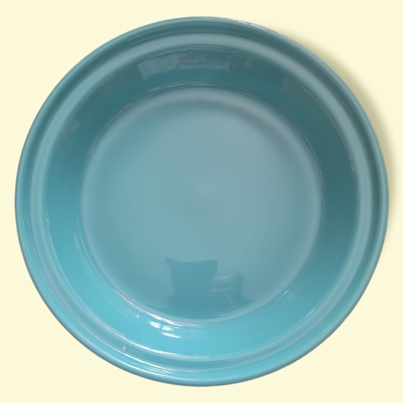New Fiesta Deep Dish Pie Baker Pan Turquoise Blue - Picture 2 of 7